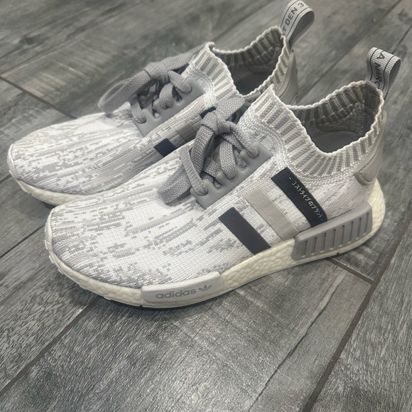adidas | Shoes | Adidas Nmd R Light Gray And White Sneakers | Poshmark